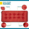 thumbnail image 3 of Classic Accessories Duck Covers Water-Resistant Indoor/Outdoor Bench Cushion 48"W x 18"D x 5"Thick Tang Thang, 3 of 7