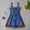 Sky Blue, variant on Spazoro Kids Girls Dress, Fashion Halter Sleeveless Fall Winter Cotton Peplum Dresses for Childs Girls Red Size 3-4T