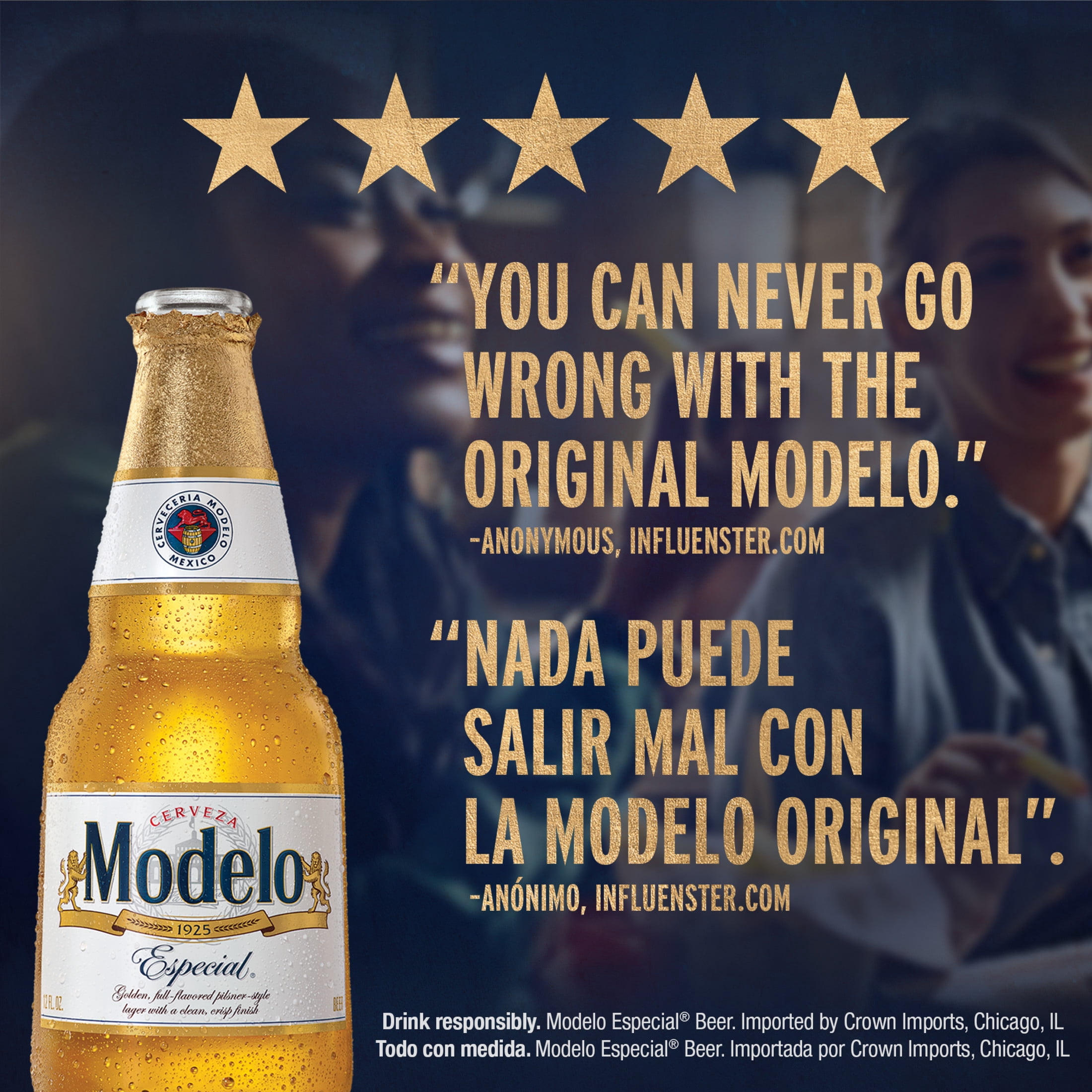 Modelo Especial Mexican Lager Import Beer, 24 pack 12 fl. oz. Bottles, 4.4% ABV