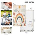 thumbnail image 6 of Yayeee 100% Cotton Hand Towels for Bathroom 16" x 28" Soft Absorbent Kitchen Towel, Cute Rainbow, 6 of 7
