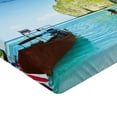 thumbnail image 2 of Ambesonne Nautical Fitted Sheet, Boat Maya Bay Thailand, Twin XL Size, Multicolor, 2 of 3