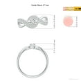 thumbnail image 6 of ANGARA Natural Solitaire Diamond Infinity Promise Ring in 14K White Gold for Women (Size-3.7mm| Color-H| Clarity-SI2) | April Birthstone, Anniversary, Jewelry Gift for Women | Natural Diamond Ring, 6 of 10