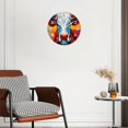 thumbnail image 3 of 12 Inch Wall Clock Battery Operated Silent Clock Decorative for Office, Kitchen, Outdoor, Living Room，Cow Pastel Painting Cute Pattern, 3 of 4