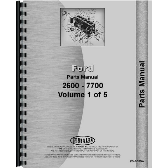 Ford 3600 Tractor Parts Manual