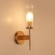 thumbnail image 1 of Lámpara de Pared Simple Moderna Lámpara de Pared con Espejo Led, Lámpara de Cristal Para Dormitorio, Cocina, Escalera, Accesorios Para Hogar Cabeza única Salvador Lámpara de pared de estilo moderno, 1 of 7