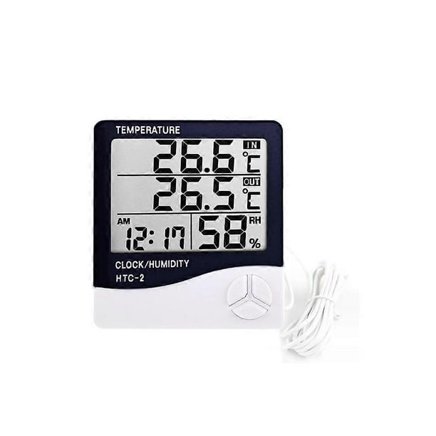 Indoor and outdoor large screen HTC-1 household digital display temperature and humidity meter electronic thermometer