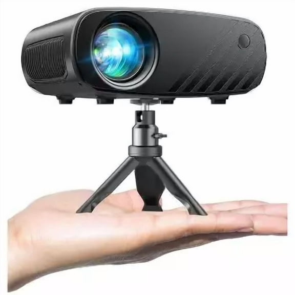Upgraded Projector with Tripod & Carry Bag, Full HD 1080P Supported, 200" Display Portable Projector