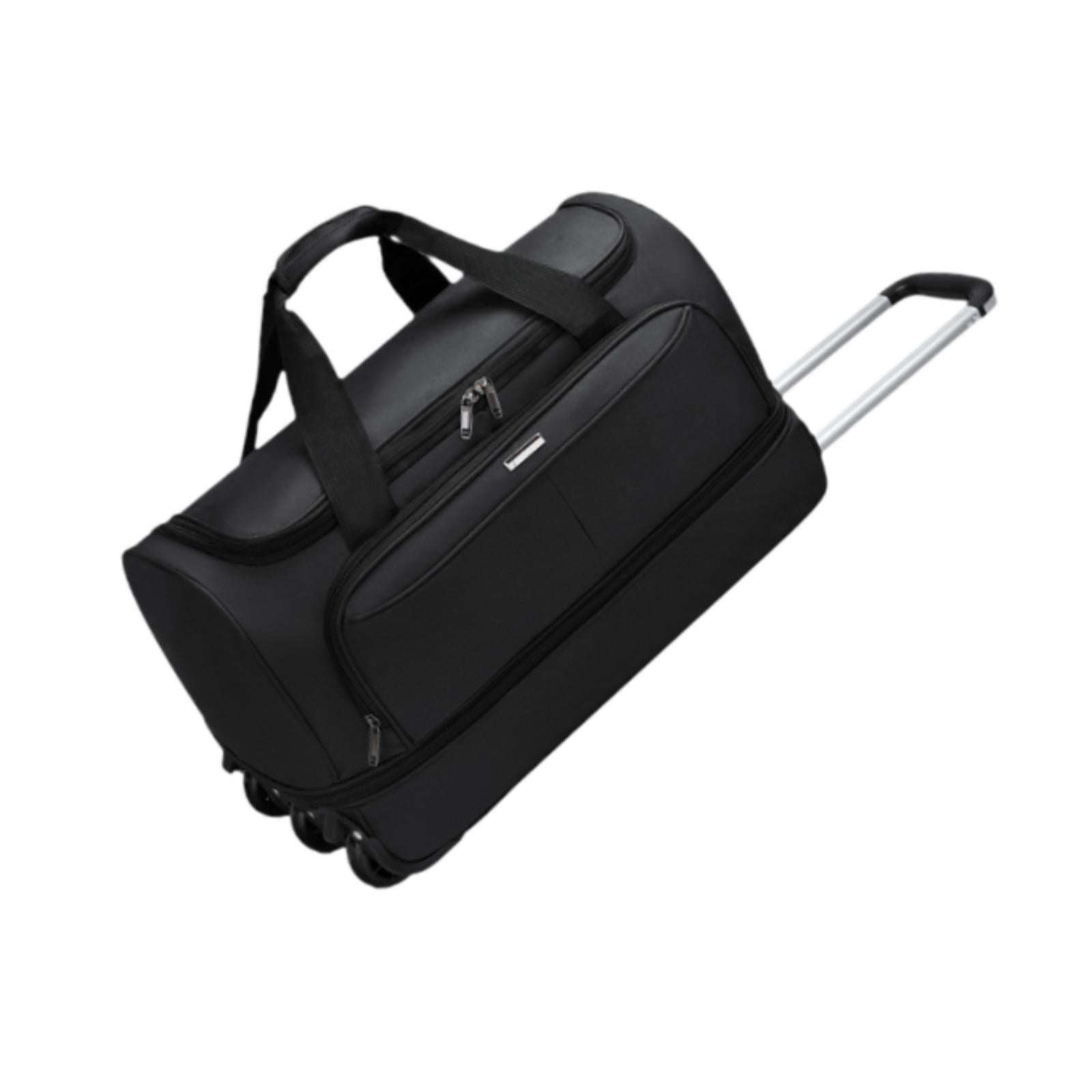 LeeQinersw Duffel Bag with Wheels Carrying Bag Handbag Suitcase for Travel Picnic Beach L