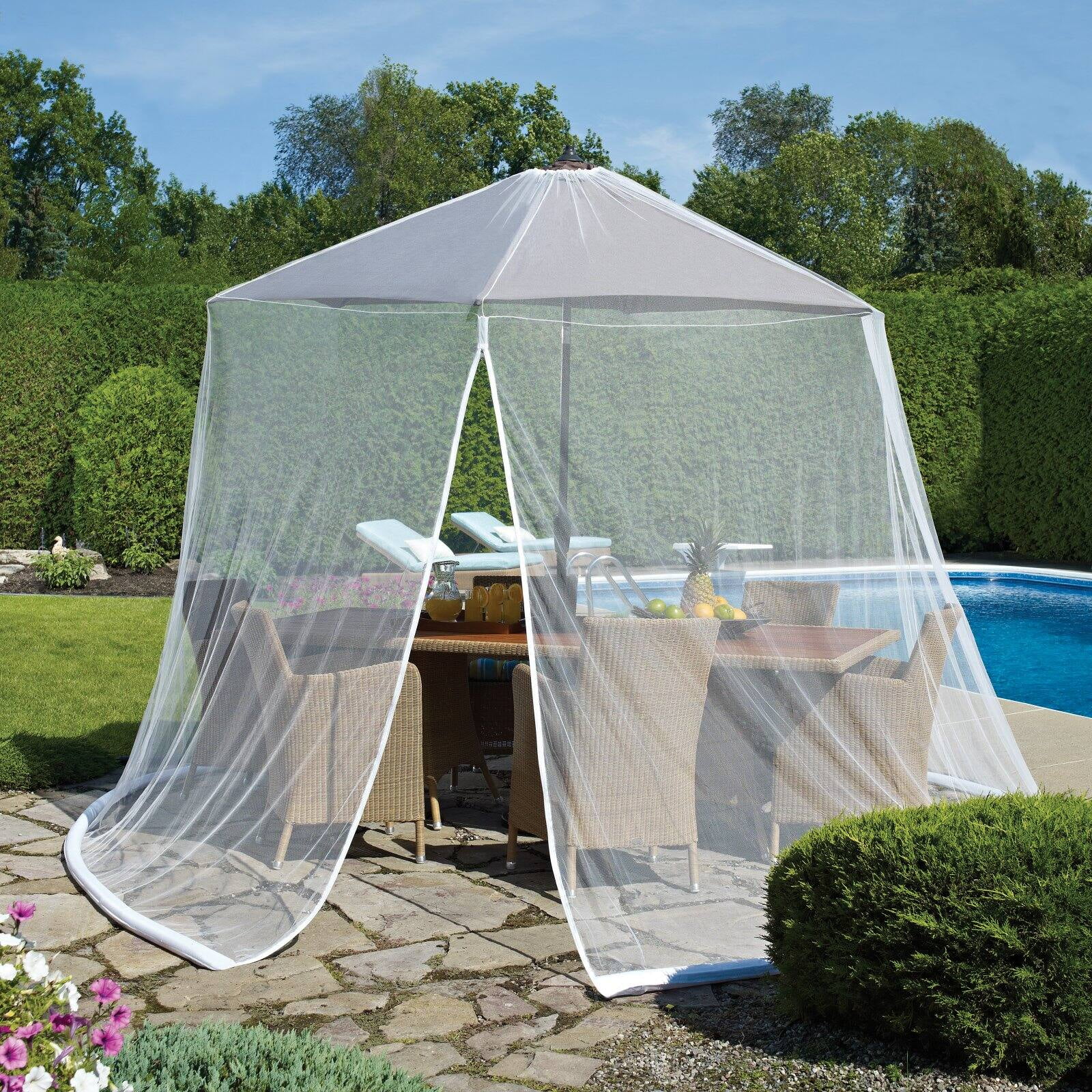 Commonwealth Home Fashion 7' x 11' x 11' Patio Umbrella Screen