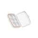 thumbnail image 2 of Kearding Caja de almacenamiento de medicamentos portátil para diario, práctico y esencial para viajes de salud, pastillero portátil Almacenamiento y organización del hogar blanco seis rejilla, 2 of 6