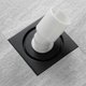 thumbnail image 5 of Tapa de desagüe de baño invisible para inodoros y duchas, elegante diseño de sifón, desagüe de ducha cuadrado negro de 10 x 10 cm, 5 of 5