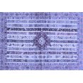 thumbnail image 1 of Ahgly Company Machine Washable Indoor Rectangle Abstract Blue Modern Area Rugs, 8' x 12', 1 of 4