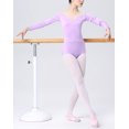 thumbnail image 4 of Ballet Leotard Women Long Sleeve Gymnastics Ballroom Bodysuit Dancewear, 4 of 6