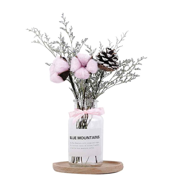 Langgg Dried Flower Vase Kit Wheat Table Decor Photo Props Home Decorations Bouquet Ornaments Set