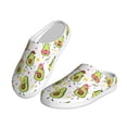 thumbnail image 2 of Lsque Avocado Playing Music Pattern Womens Comfort Cotton on Scuff With Memory Foam and Anti-skid Sole Slipper-39/40, 2 of 7
