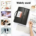 thumbnail image 3 of TRANBO 26 Pockets Accordion File Organizer with Durable Handle, Letter Size/A4 Portable File Box, Expandable Plastic Organizer for Business Travel School Office, 3 of 6