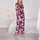 thumbnail image 3 of Balery American Stars2 Conjunto de Pijama con Estampado para Mujer, Conjunto de Dos Piezas con Manga Larga, Ropa de Dormir Suave con Bolsillos, Pijamas Cómodos-X-Large, 3 of 7