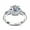 3ct Round Cut, variant on AnuClub 3 4 5ct Round Cut/Emerald cut Moissanite Engagement Rings 925 Silver Three-Stone Promise Ring for Women
