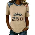 thumbnail image 3 of Youpwaven America 250th Anniversary USA Shirt Merchandise for Women, We the People 1776-2026 Patriotic Top, USA Flag Commemorative Tee, 3 of 5