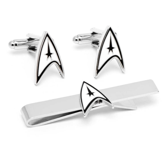 Men's Star Trek Cufflinks and Tie Bar Gift Set