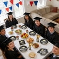 thumbnail image 5 of 125PCS Graduation Paper Plates and Napkins, 2026 Graduation Party Supplies Black & Gold Disposable Dinnerware Set, Graduation Party Decorations for College & High School (Serves 25 Guests), 5 of 10