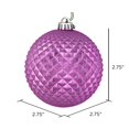 thumbnail image 3 of Vickerman N188469D Boule Orchidée Durian Pailletée 2.75 Po. 12 par Sac, 3 of 3