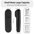 thumbnail image 2 of Travel Makeup Brush Holder, Portable Silicone Makeup Brush Holder Makeup Brush Case with Magnetic Closure, Make up Brush Bag for Women, Black, 2 of 8