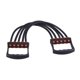 thumbnail image 2 of Bandas de resistencia de 5 tubos, accesorios para mujeres y hombres, ejercicios de fitness extraíbles. Negro, 2 of 9