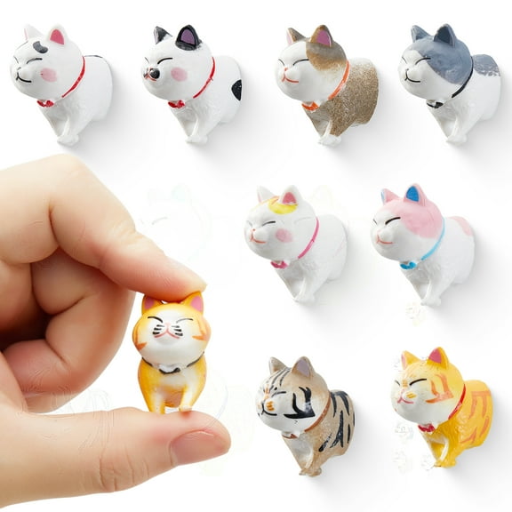 9Pcs Cat Fridge Magnet - Bring The Cat to Your Fridge with These Adorable and Educational Fridge Magnets