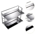 thumbnail image 6 of TISHITA Makeup Storage Shelf Bathroom Counter Organizer Double Layer Desktop Storage Rack Organizer for Living Room Countertop Makeup Black, 6 of 8