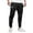 Black, variant on Fgnfyis Trousers Fashion Casual Length Full Mid Waist Pocket Pant Men's Solid Pencil Men's Pants Cargo Pants for Men Khaki L