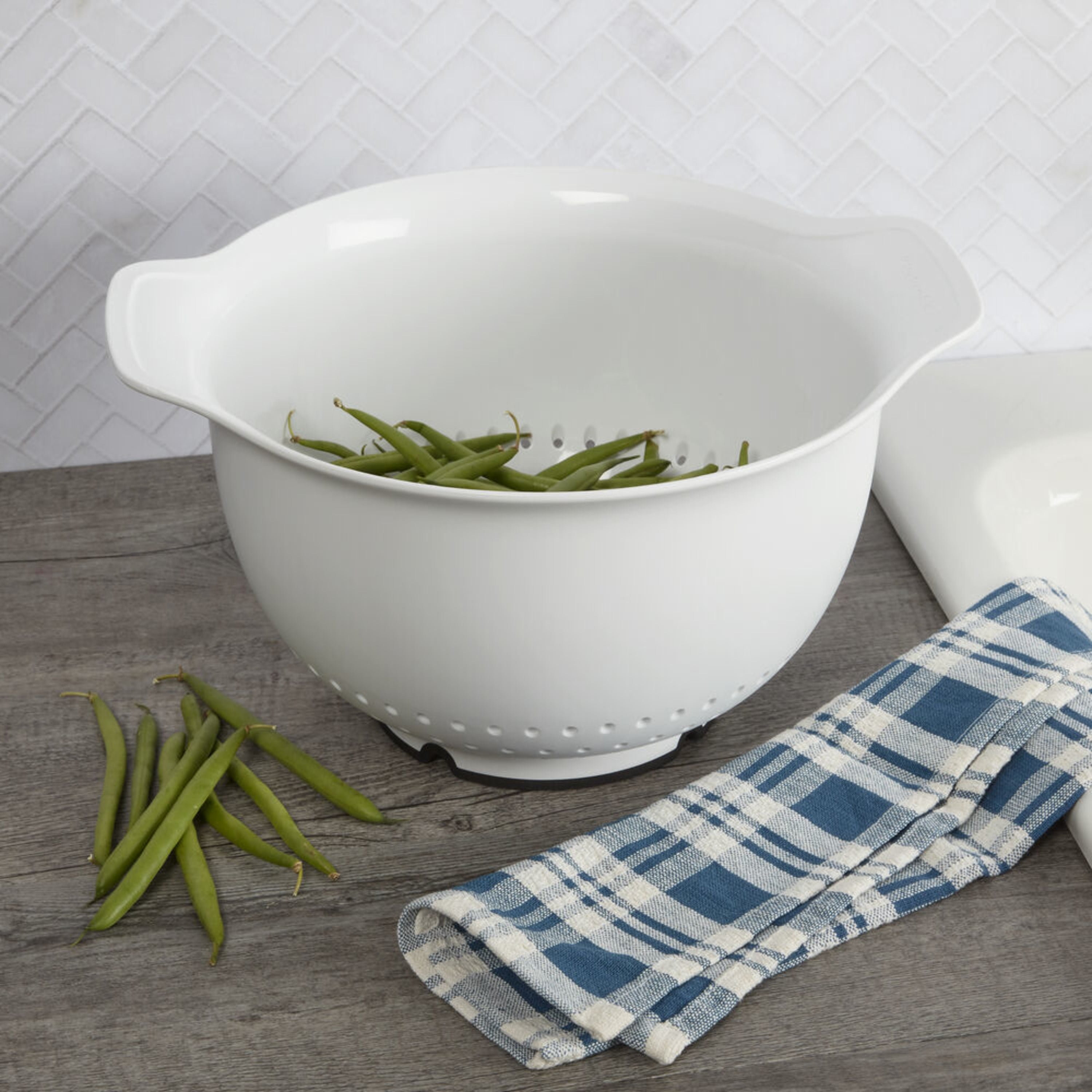 Kitchenaid Universal Plastic/Silicone 5-quart Colander in White