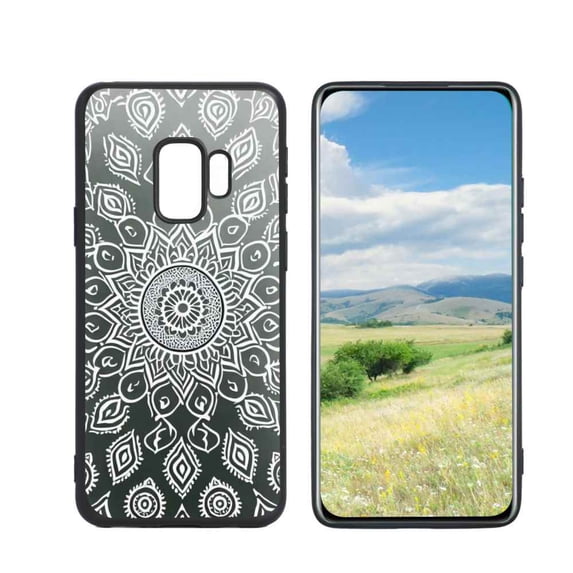 Compatible with Samsung Galaxy S9 Phone Case, Mandala-109 Case Men Women, Flexible Silicone Shockproof Case for Samsung Galaxy S9