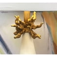 thumbnail image 5 of Lucas McKearn Neo Contemporary Metal Table Lamp with Gold Accents in White, 5 of 5
