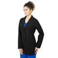 thumbnail image 4 of Lab Coat Women 3 Pocket Healing Hands Full Sleeve Mid-Length 5053 Faith The White Coat Minimalist Collection Black S, 4 of 6