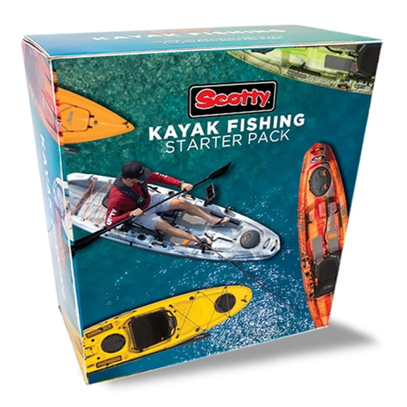 Paquete de iniciación a la pesca en kayak Scotty #111 Black