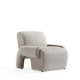 thumbnail image 6 of Manhattan Comfort Verandah Accent Chair with Solid Wood Frame in Beige, 6 of 11