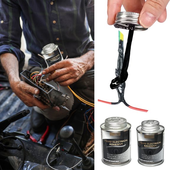 Liquid Electrical Insulation Tape Waterproof Sealant Adhesive | Brush-On Application | Flexible & Durable | Superior Protection | 125ml & 250ml Options | For DIY & Professional Repairs