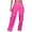 A02^Hot Pink, variant on Women's Athletic Parachute Pants Relaxed Fit Outdoor Hiking Cargo Pants Lightweight High Waisted Workout Sweatpants