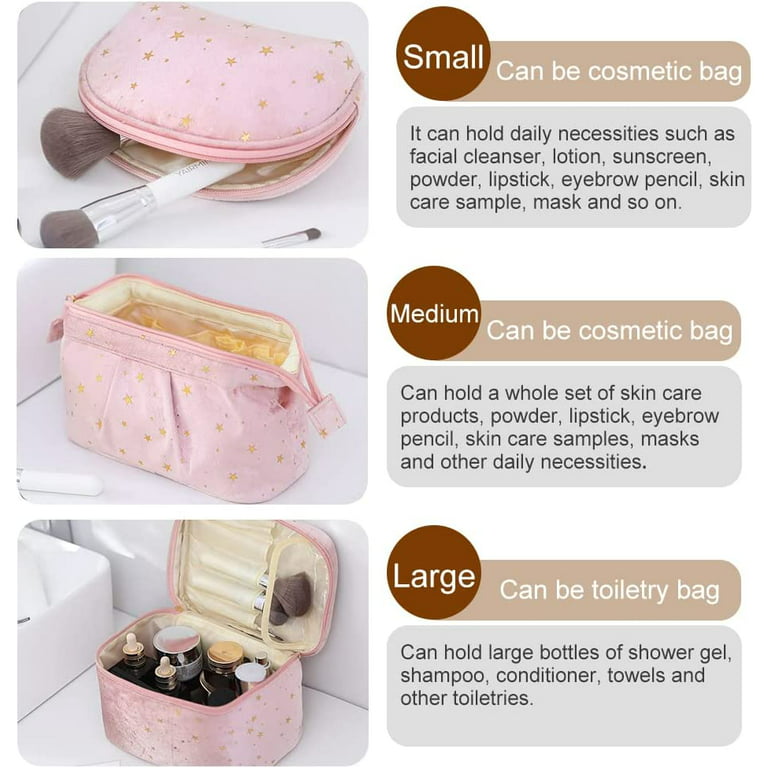 Waterproof Mini Makeup Bag Pouch For Purse, Small Cosmetic Travel