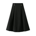 thumbnail image 4 of Sngxgn Women's Mini Skirts High Waisted Casual A-Line Short Skirt(Black,One Size), 4 of 8