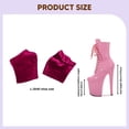thumbnail image 4 of 2 protectores de zapatos de pole dance, accesorios de vestuario, resistentes al desgaste, suaves y fáciles de usar. Rojo L, 4 of 4