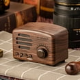 thumbnail image 2 of Yarino BT01 Wireless Stereo Retro Speakers, Portable Bluetooth Vintage Speakers With Powerful Sound, Answering Calls, FM Radio Mode,- Card,D, 2 of 2
