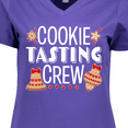 thumbnail image 4 of Inktastic Christmas Cookie Tasting Crew with Holiday Cookies Women's V-Neck T-Shirt, 4 of 5