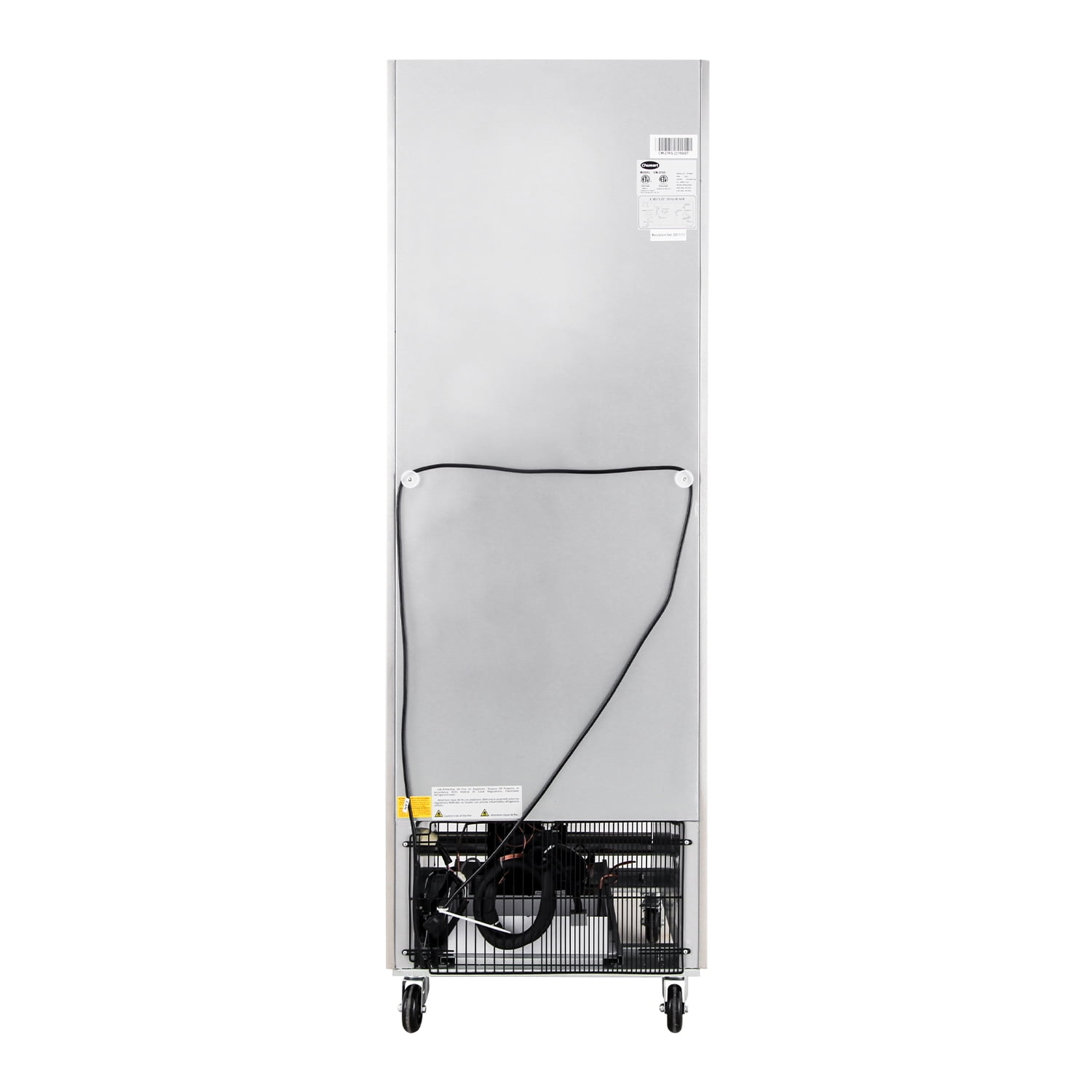 27"Heavy Duty ChumartUSA Commercial 23 cu ft Solid Stainless Steel Reach-In Refrigerator Up Right