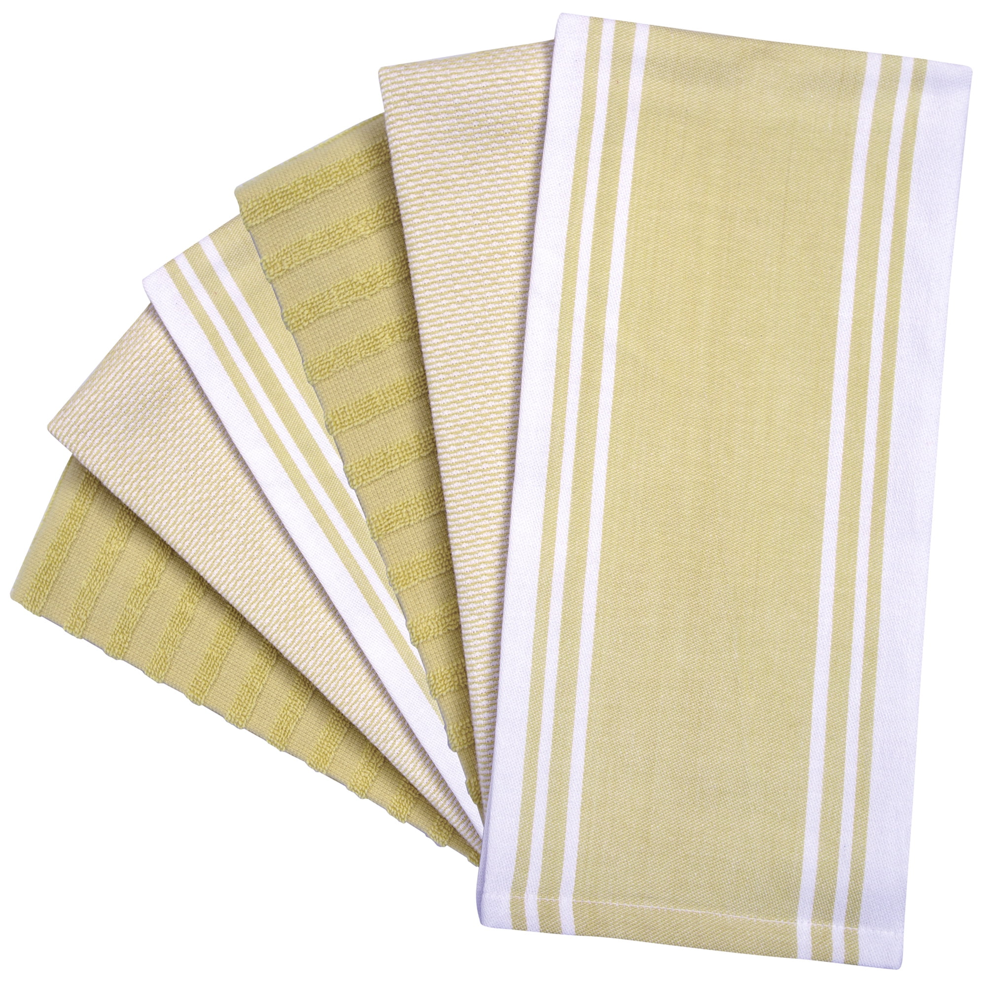 Premium Kitchen Towels (20”x 28”, 6 Pack) | Large Kitchen Hand Towels |  Kitchen Towels Cotton | Flat & Terry Towel | Highly Absorbent Tea Towels  Set