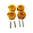 thumbnail image 1 of fastboy 4pièces 5MM en Alliage d'Aluminium Roue Adaptateur de Montage pour 1/10 AXIAL SCX10 AXIAL SCX10 en Alliage d'Aluminium Roue Adaptateur Jaune 1Set, 1 of 6