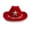 Red, variant on JIAHONG Kids Girls Boys Western Cowboy Hat Felt Cowboy Themed Party Hats with Glitter Silver Star, White