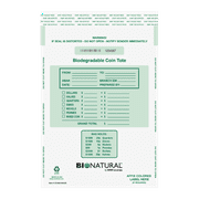 MMF Industries Security Coin Totes, 12" x 21", Clear, Pack Of 50