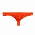 thumbnail image 4 of Sakmal Womens Underwear Full Coverage Plus Size Thong Cheeky Panties Stretch Orange Women's Panties 2XL, 4 of 5